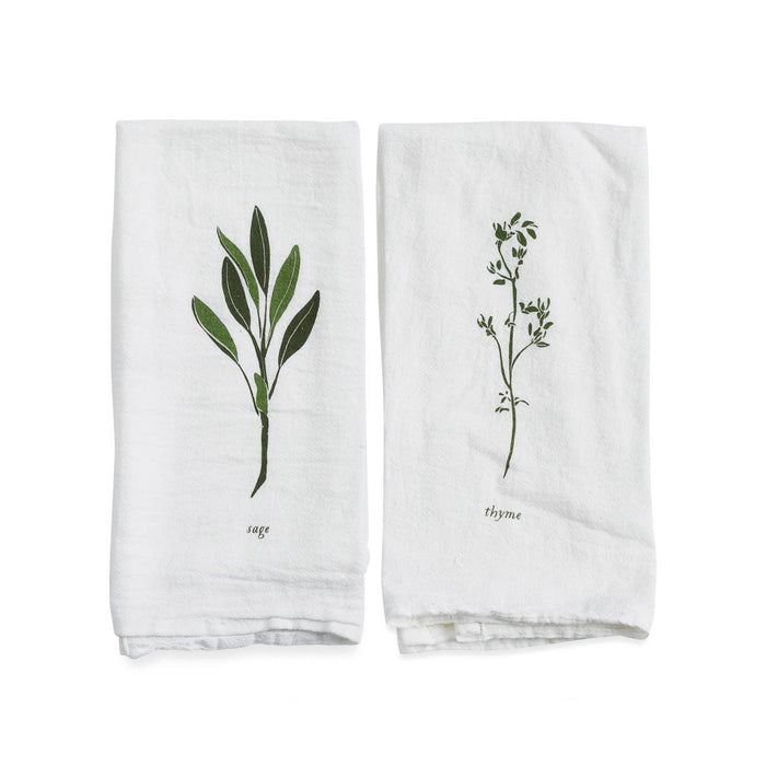 June & December Kitchen & Dining Garden Herb Napkins, Set of 4