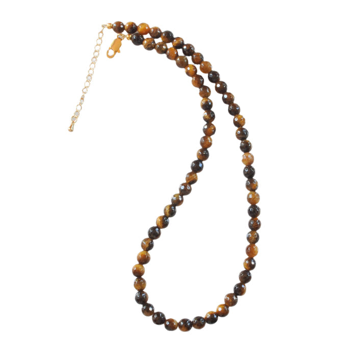 Libby & Smee Tiger's Eye Libby & Smee - Gemstone Bead Necklaces in Turquoise, Blue Lapis, Tiger Eye