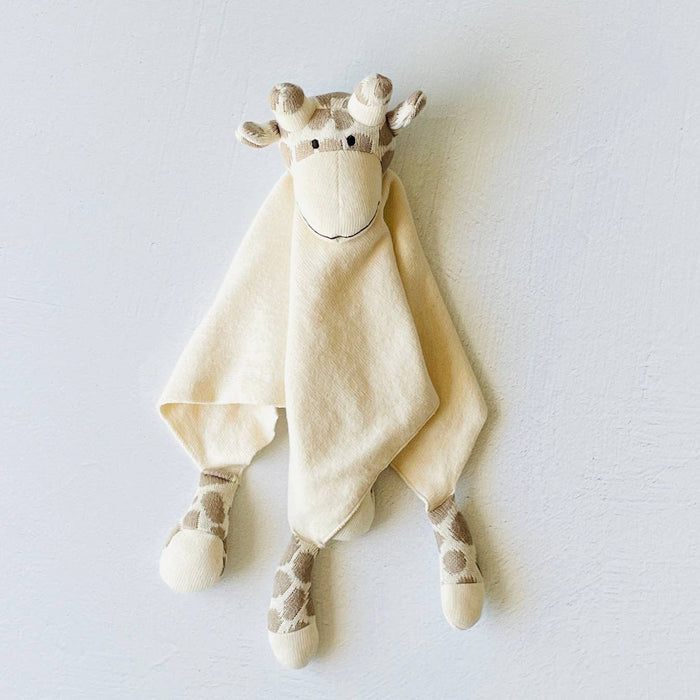 Viverano Organics Baby & Toddler Giraffe - Organic Baby Lovey Security Blanket Cuddle Cloth