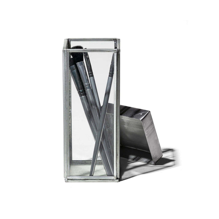 Puebco GLASS BOX W/RECYCLE STEEL LID - Pen Stand