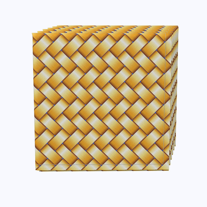 Gold Shine Basketwork Napkins