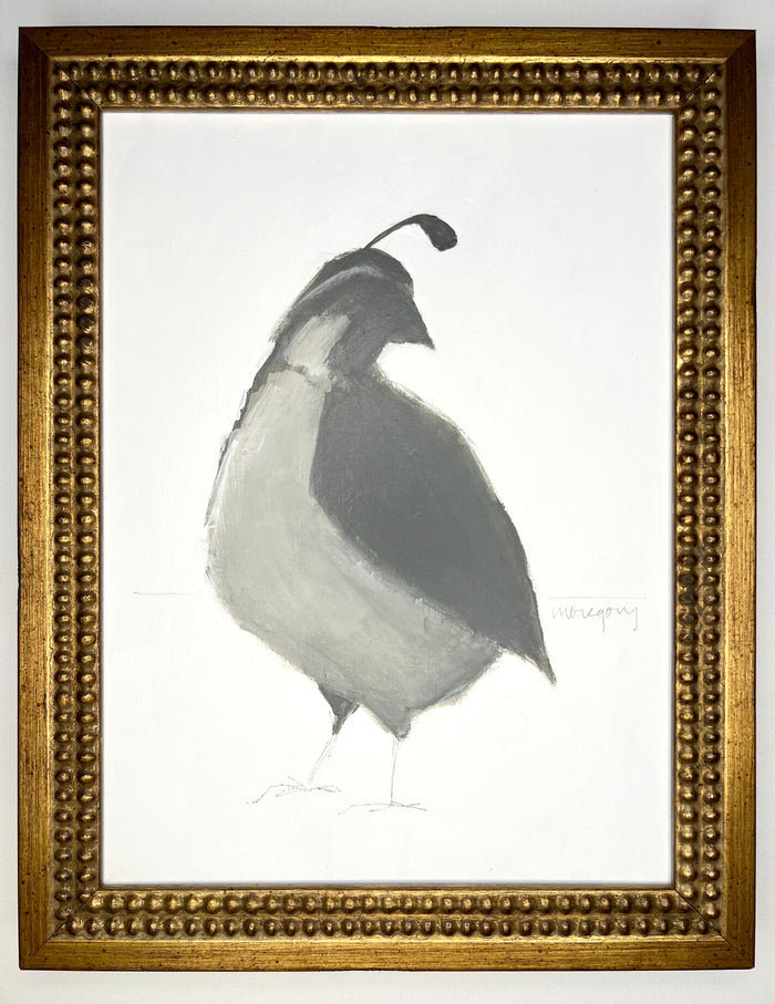 Grey and White Quail