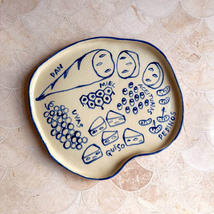Nelly Home Goods SHOP Hand-Painted Charcuterie Plate