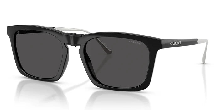 COACH HC8455-Black With Grey Lenses