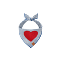 The Foggy Dog SHOP Heart Applique Dog Bandana
