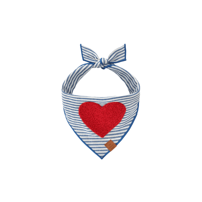 The Foggy Dog SHOP Heart Applique Dog Bandana