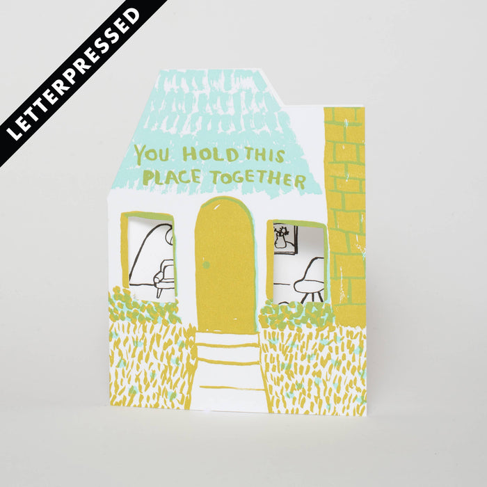 Held Together House Letterpress Card