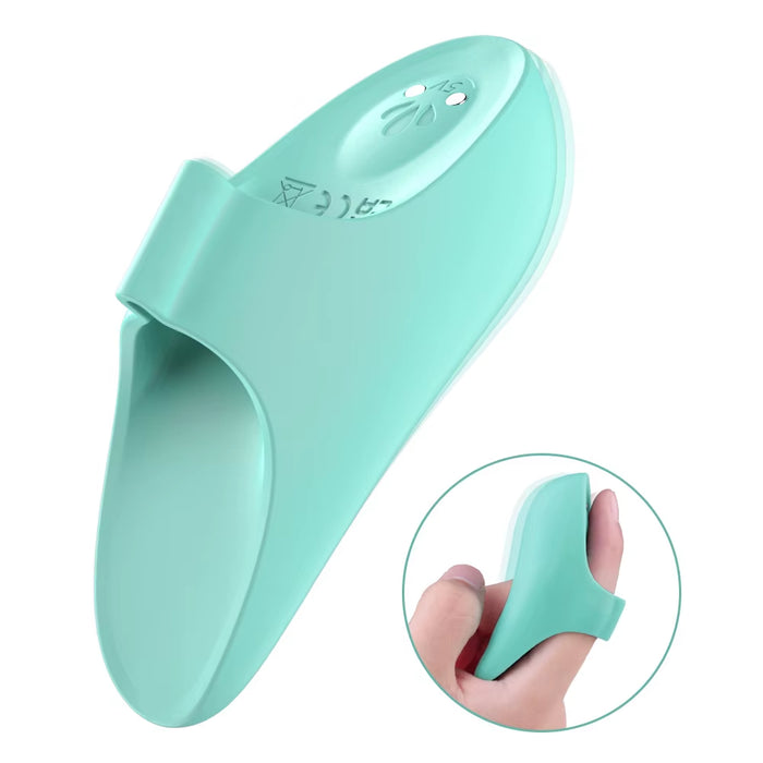 High Quality Mini Female Vibrator Strong Jumping Shock with Finger Cover Stimulates Women'S Clitoris Fingering