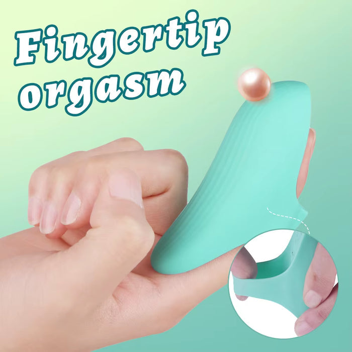 High Quality Mini Female Vibrator Strong Jumping Shock with Finger Cover Stimulates Women'S Clitoris Fingering