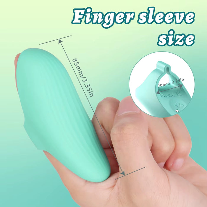 High Quality Mini Female Vibrator Strong Jumping Shock with Finger Cover Stimulates Women'S Clitoris Fingering
