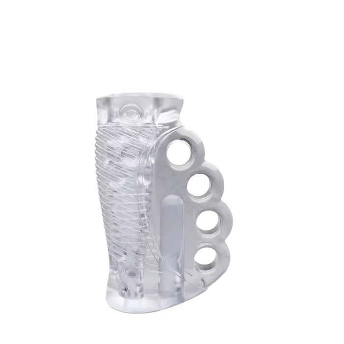 High Quality Transparent Hand Vibrating Silicone Men Masturbation Toys for Men - Male sex toy
