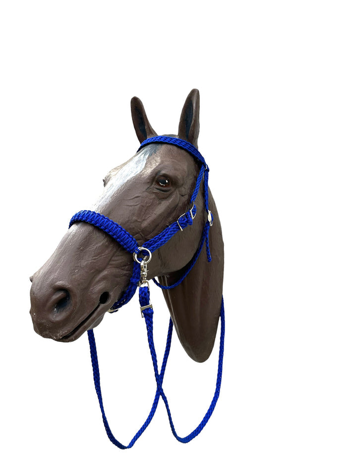 Horse complete Bitless bridle set - Tiffanys Braided Tack LLC