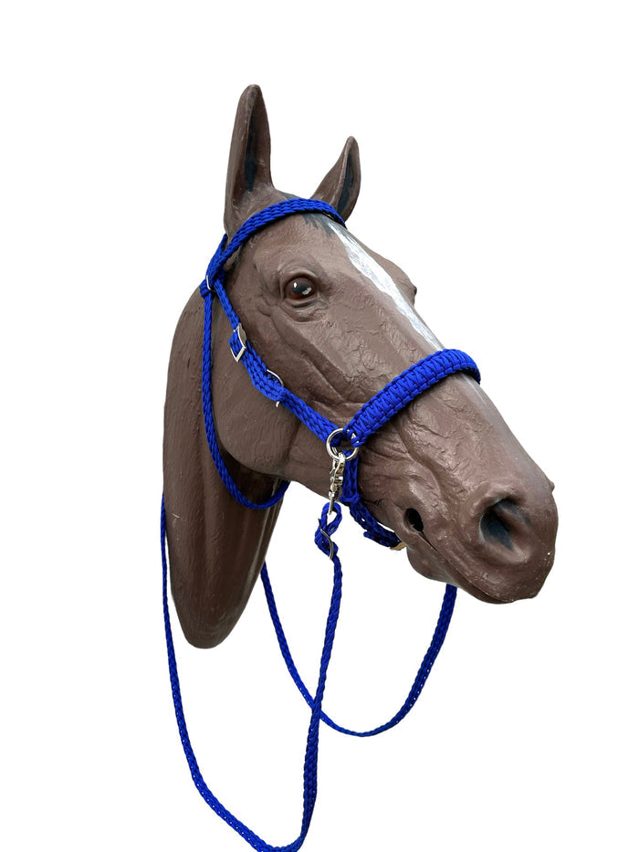 Horse complete Bitless bridle set - Tiffanys Braided Tack LLC
