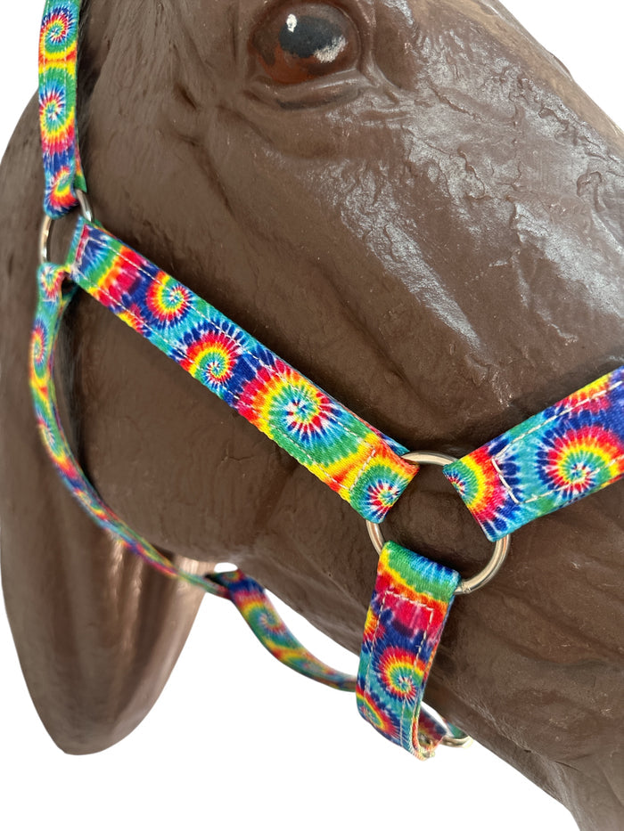 Horse Halter nylon tie dye