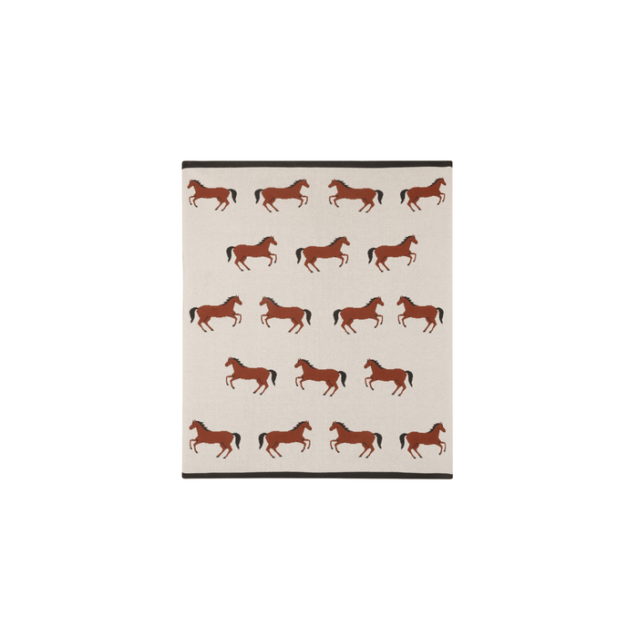 Viverano Organics SHOP Horse Sweater Knit Baby Blanket