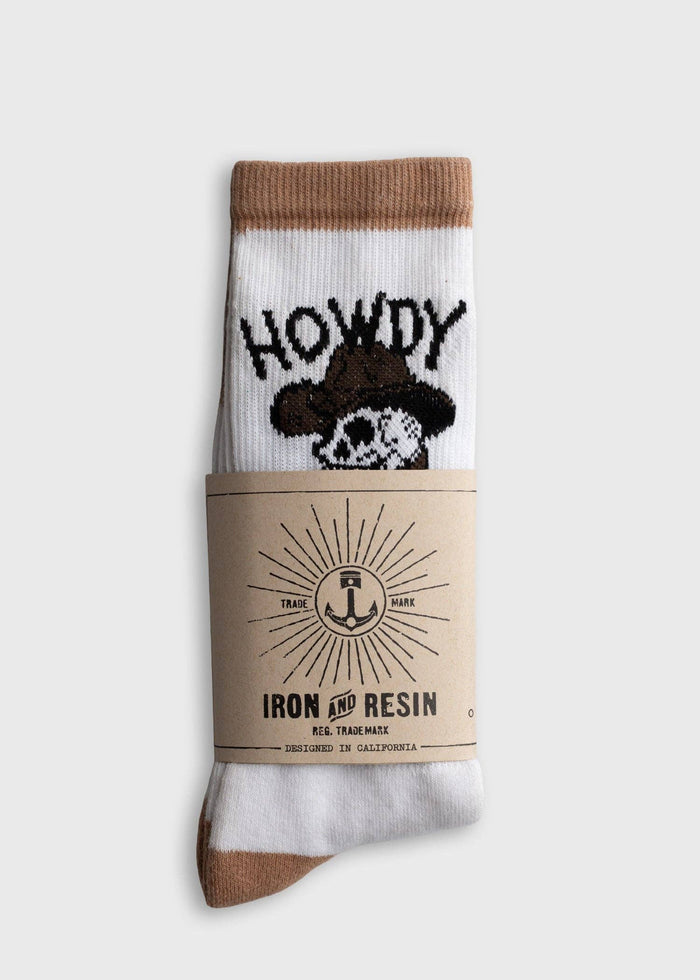 Iron & Resin SHOP Howdy Sock
