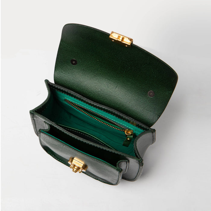 UPPDOO SHOP Hunter Green Mini Saddle Bag