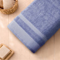 Hygro Hygro Cotton Bath Towel, 600 GSM, Solid, Blue