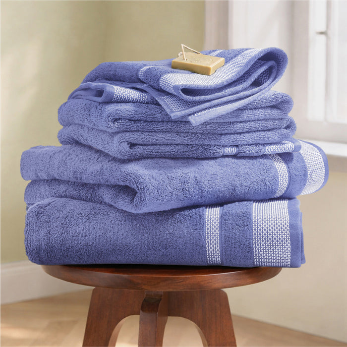 Hygro Hygro Cotton Bath Towel, 600 GSM, Solid, Blue