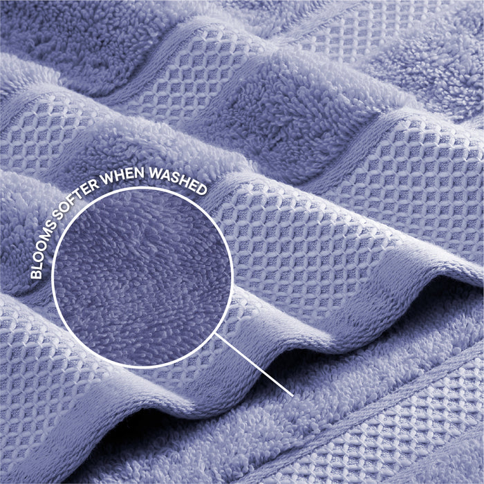 Hygro Hygro Cotton Bath Towel, 600 GSM, Solid, Blue