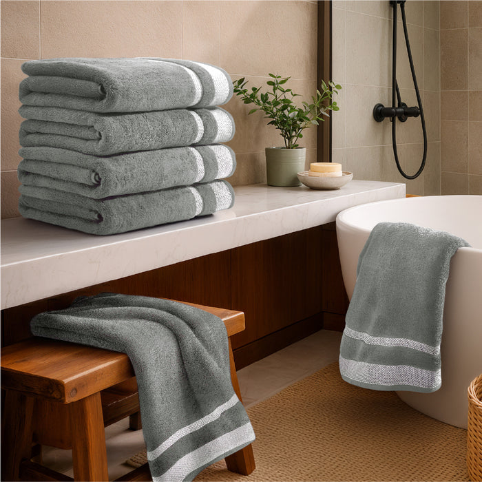 Hygro Hygro Cotton Bath Towel, 600 GSM, Solid, Dark Brown