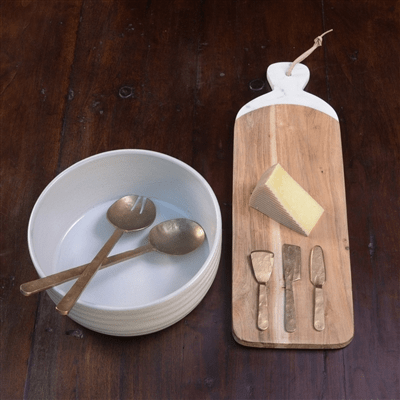 HomArt Ibsen Cheese Tools, Brass - Set of 3 - Antique Brass