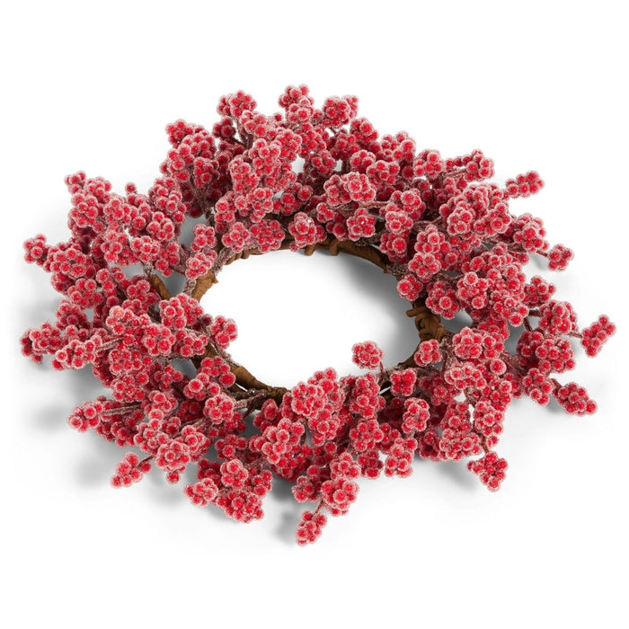 Iced Red Berry Candle Ring