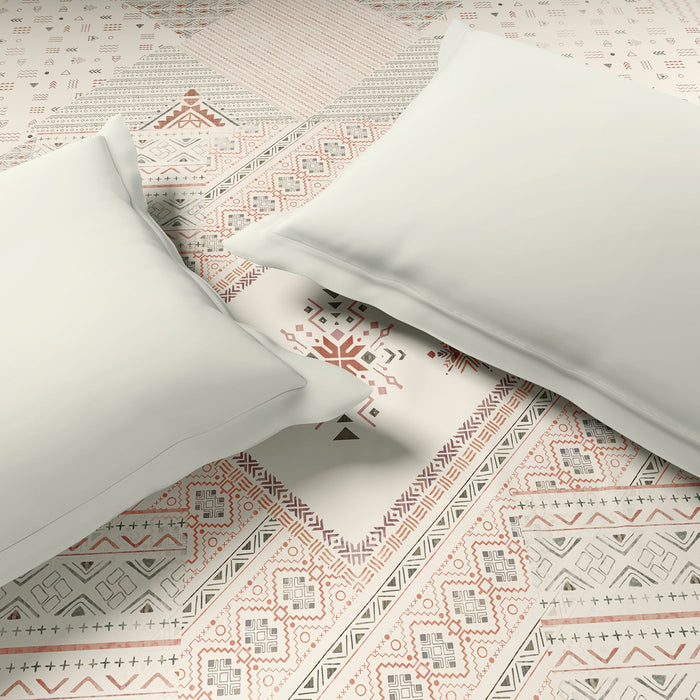 Innovations Hygro Cotton Double Quilt, 210 TC, Geometric, Cream