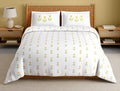 Innovations Hygro Cotton Large Bedsheet, 210 TC, Floral, White