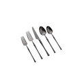 Kadra Kitchenware SHOP Irene Brushed Black Flatware Set