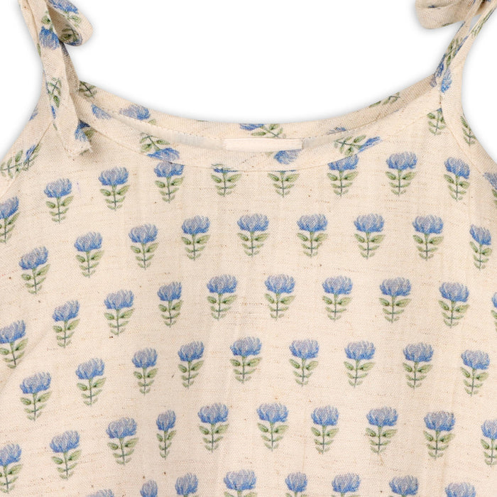 Viverano Organics Viverano Organics - Jaipur Linen Blend Bubble Baby Romper + Headband