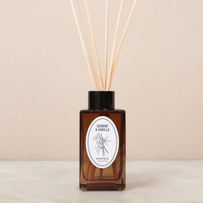 Norfolk Natural Living Home Fragrance Jasmine & Vanilla Diffuser Oil Set