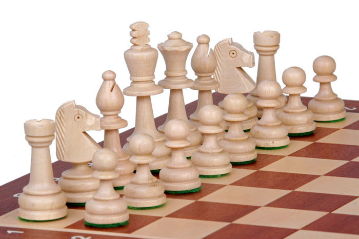 Juego de ajedrez de torneo nº 4 New Line, marquetería (42x42cm)