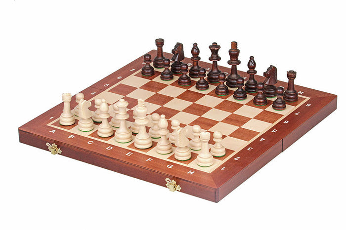 Juego de ajedrez de torneo nº 4 New Line, marquetería (42x42cm)