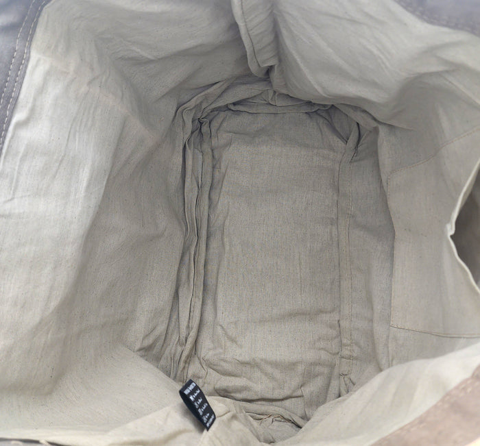 Vintage Addiction Bag Large Recycled Tent Tote with Camouflage