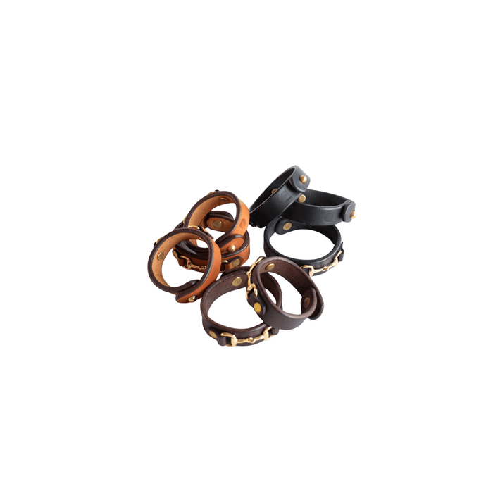 Millstream Home SHOP Leather Horse Bit Bracelet