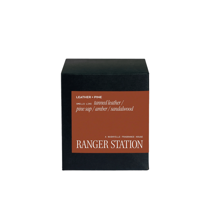 Ranger Station Candle Leather + Pine Candle