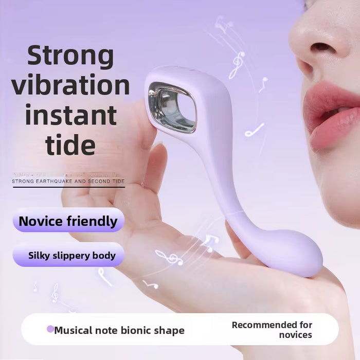 Leisurely Color Matching Hard Stick Vibrator G-Spot Gadget with Strong Shock for Female Masturbation Sex Toy
