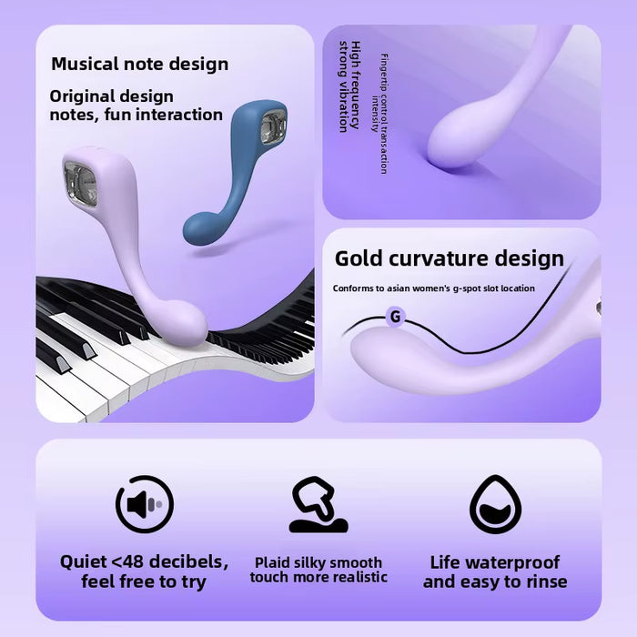 Leisurely Color Matching Hard Stick Vibrator G-Spot Gadget with Strong Shock for Female Masturbation Sex Toy