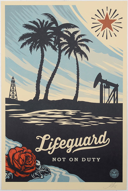 Lifeguard not on Duty - Signed Offset
