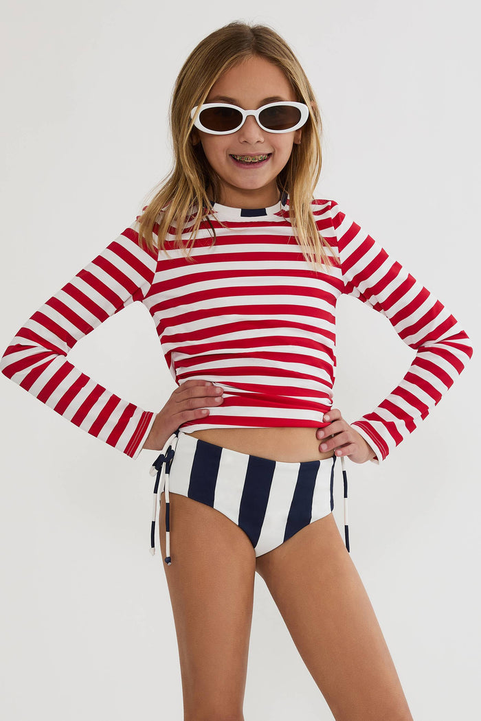 Americana striped kids swimsuit