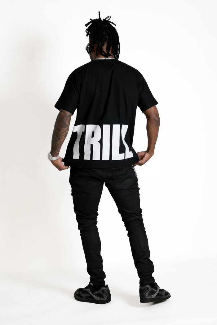 Loyalty Over Love Heart Tee - Black