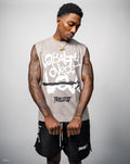 Loyalty Over Love Tee - Gray/White