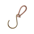 Lostine Hardware Tan & Brass Ludlow Leather Hooks