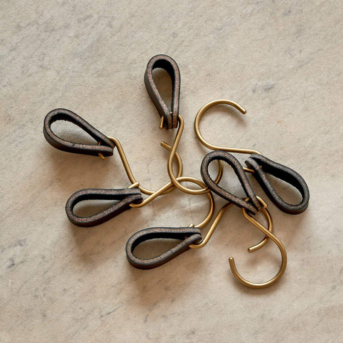 Lostine Hardware Ludlow Leather Hooks