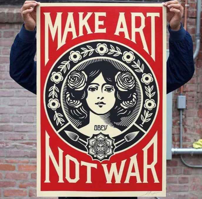 Make Art Not War - Signed Offset
