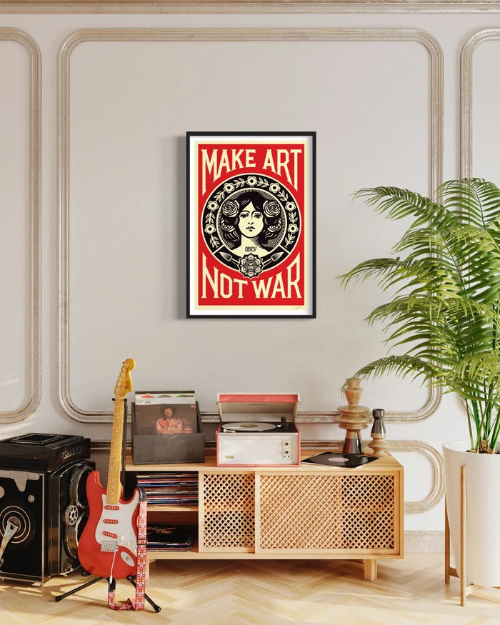 Make Art Not War - Signed Offset
