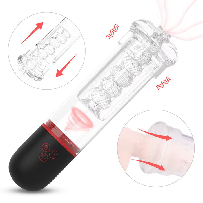 Male Automatic Masturbation Cup Exerciser Smart Training Cup Adult Sexual Erotic Products