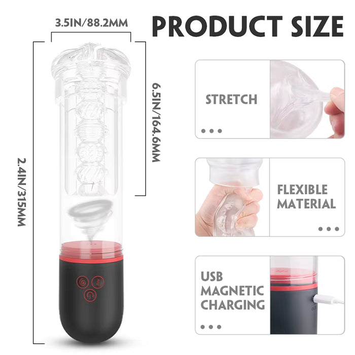 Male Automatic Masturbation Cup Exerciser Smart Training Cup Adult Sexual Erotic Products