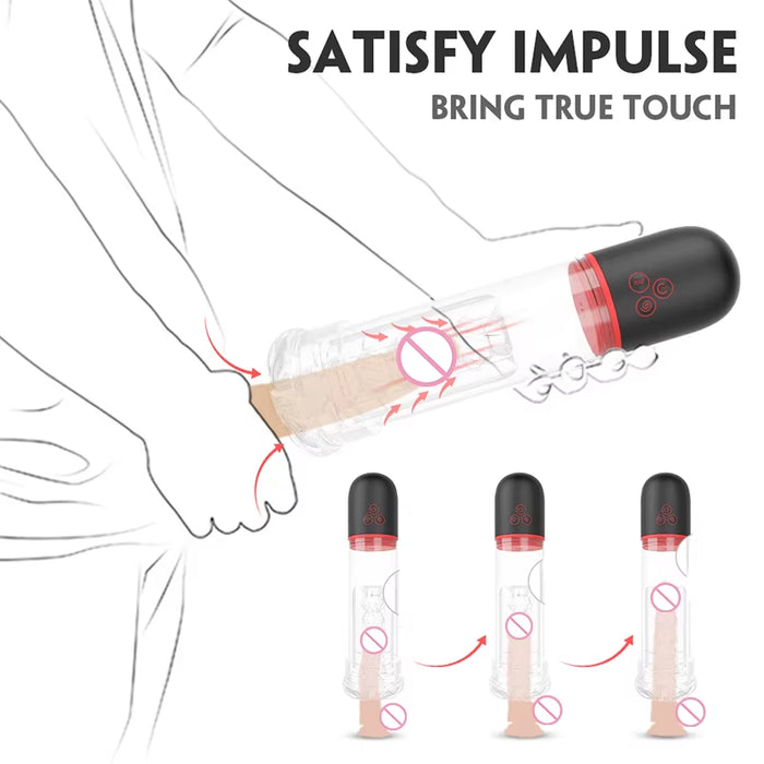 Male Automatic Masturbation Cup Exerciser Smart Training Cup Adult Sexual Erotic Products